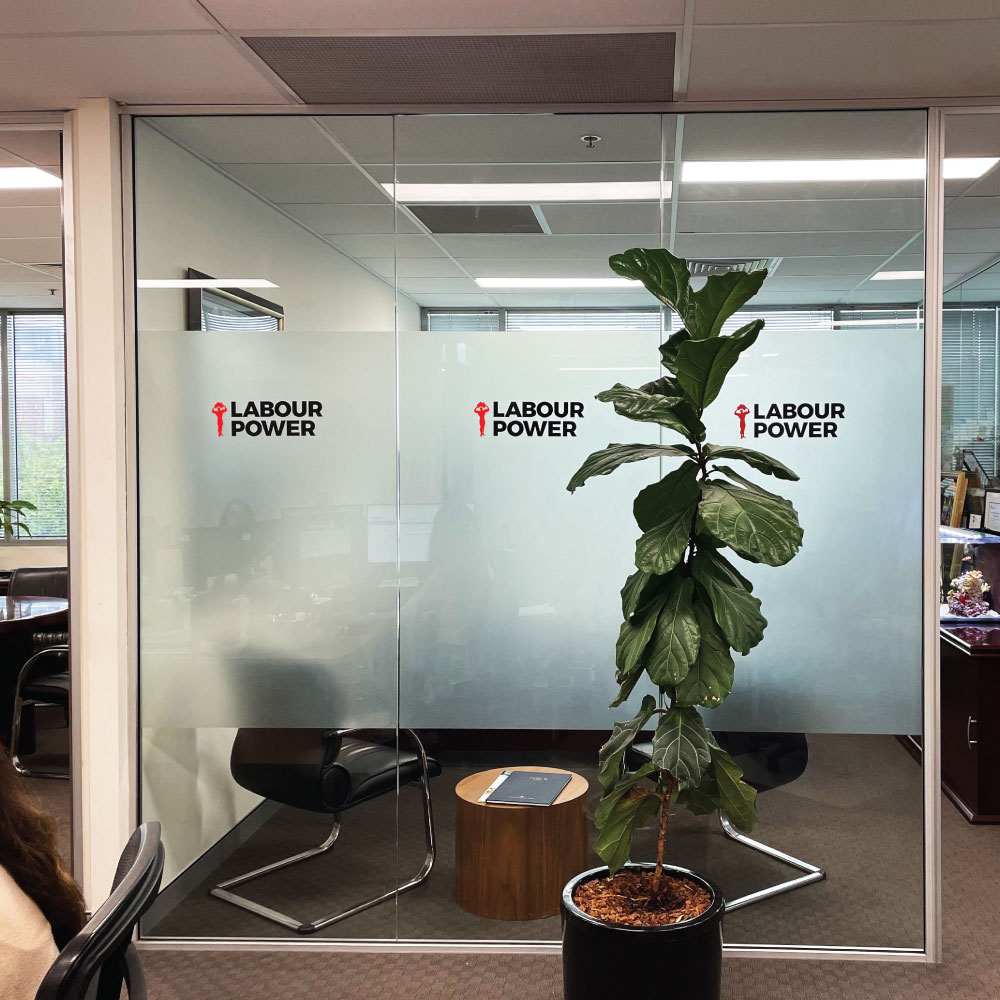 The Redcube Media Commercial Window Frosting Process